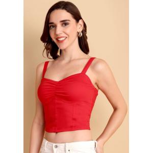 Red Bustier Corset Top